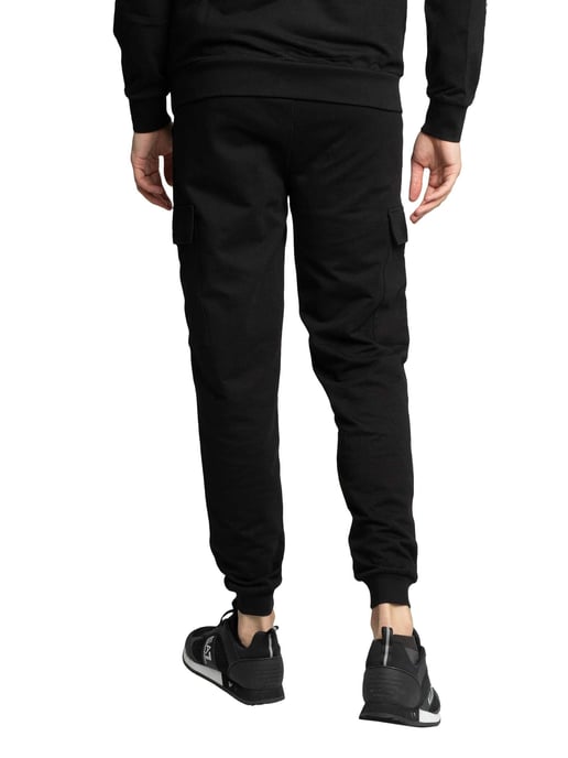 EA7 Jogginghose Mit Logo In Normaler Passform, Schwarz - Image 3