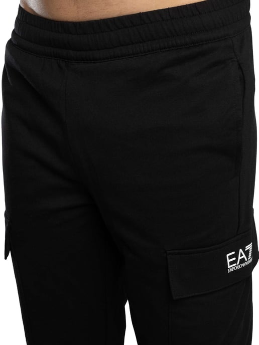 EA7 Jogginghose Mit Logo In Normaler Passform, Schwarz - Image 5