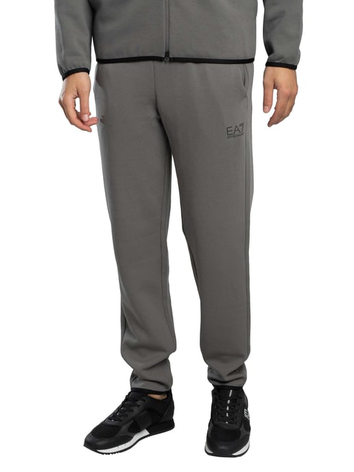EA7 Jogginghose Mit Seitlichem Reißverschluss Und Logo, Grau - Image 1