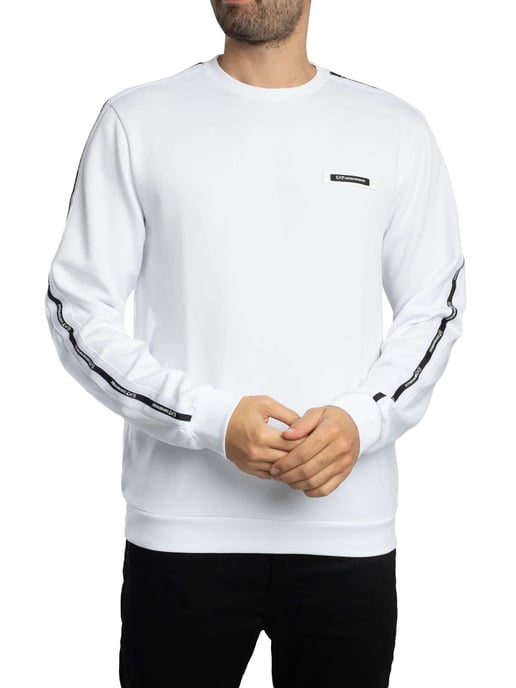 EA7 Sweatshirt Mit Logo-Band, Weiß - Image 2