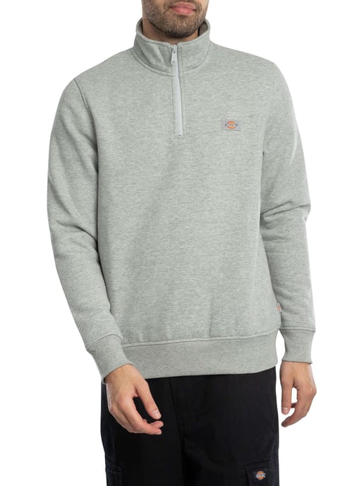Dickies Oakport Sweatshirt Mit Viertelreißverschluss, Grau - Image 1