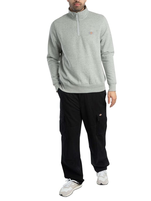 Dickies Oakport Sweatshirt Mit Viertelreißverschluss, Grau - Image 6