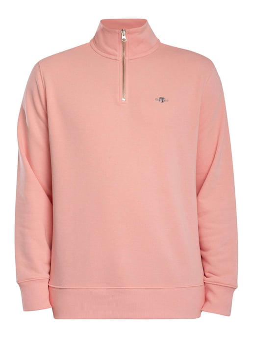 GANT Sweatshirt Mit 1/4-Reißverschluss Und Regulärem Schild, Rosa - Image 5