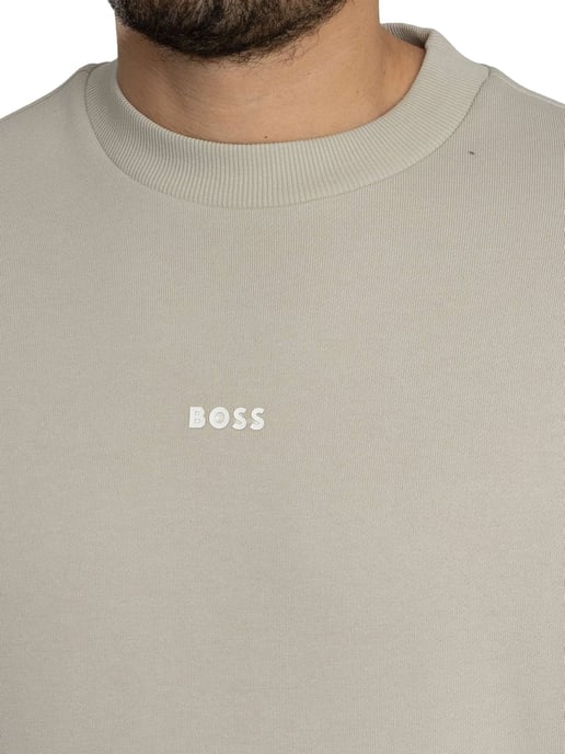 BOSS Wesmallcrew Sweatshirt, Grau - Image 4