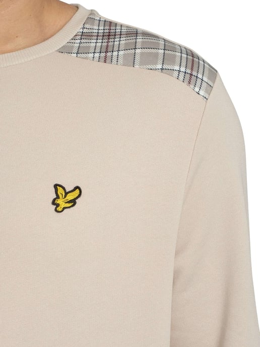 Lyle & Scott Sweatshirt Mit Karomuster, Beige - Image 4