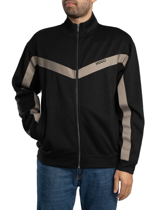 HUGO Darti Trainingsjacke, Schwarz - Image 2