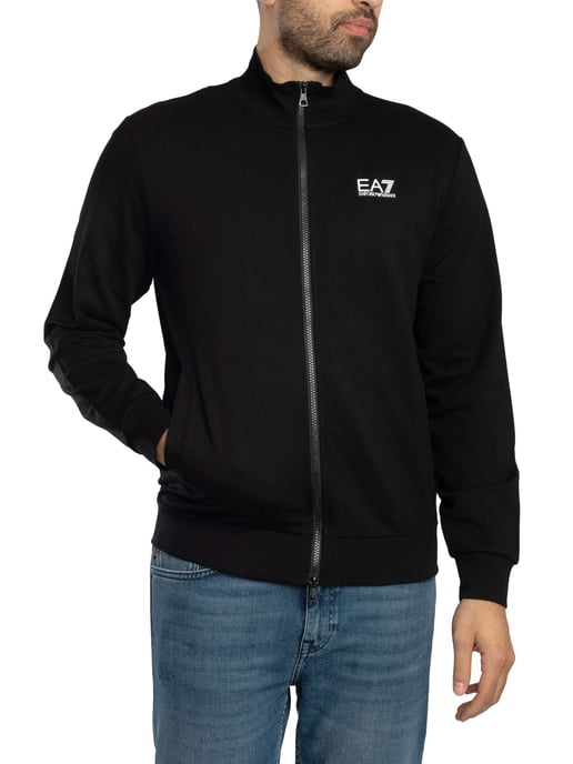 EA7 Aperta Zip Track Jacket, Schwarz - Image 2