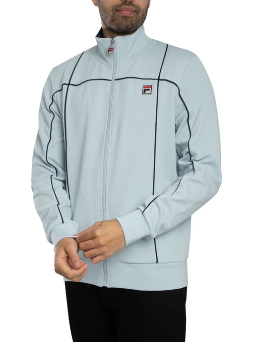 Fila Armando Trainingsjacke Mit Kontrastierenden Paspeln, Blau - Image 2