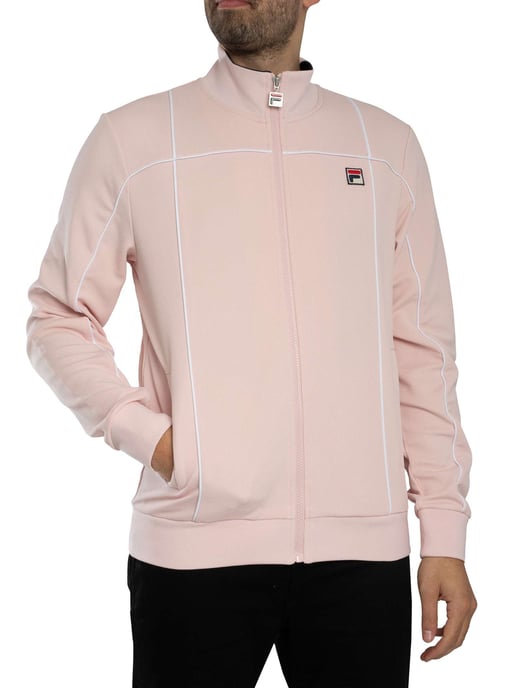 Fila Armando Trainingsjacke Mit Kontrastierenden Paspeln, Rosa - Image 1