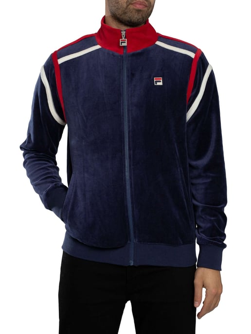 Fila Gabriele Trainingsjacke Mit Kontrasteinsatz, Blau - Image 1