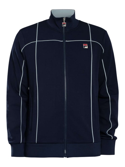 Fila Armando Trainingsjacke Mit Kontrastierenden Paspeln, Blau - Image 6