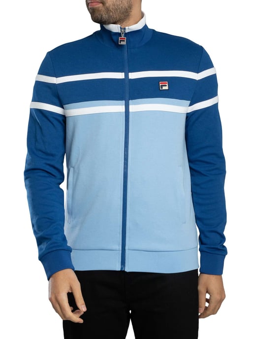 Fila Giovanni Trainingsjacke Mit Kontrasteinsätzen, Blau - Image 2