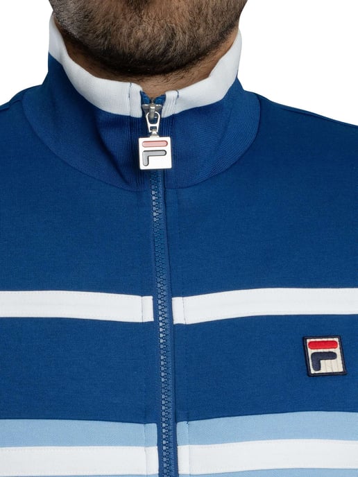 Fila Giovanni Trainingsjacke Mit Kontrasteinsätzen, Blau - Image 5