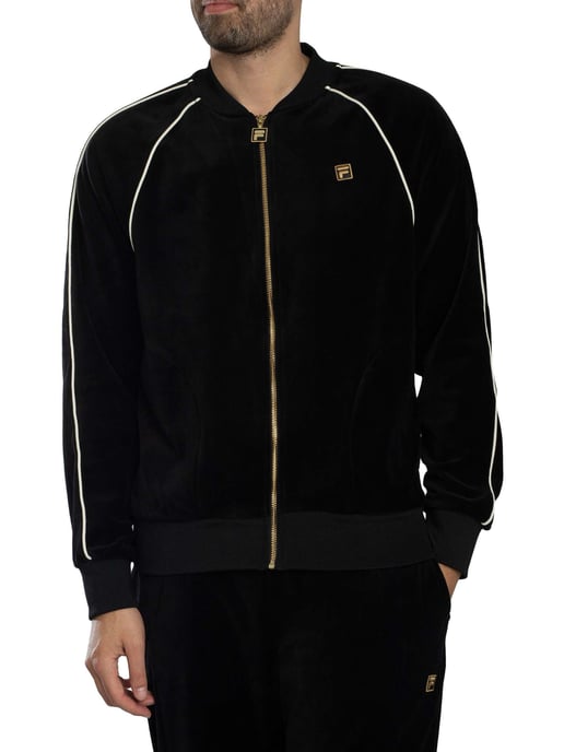 Fila Fell-Veloursjacke, Schwarz - Image 1