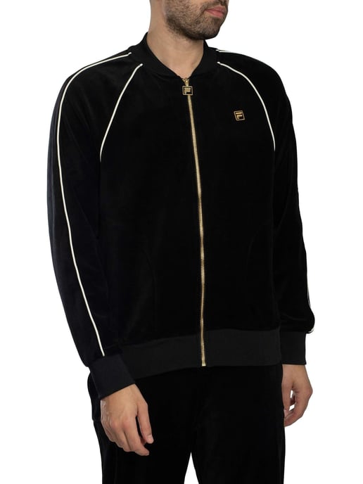Fila Fell-Veloursjacke, Schwarz - Image 2