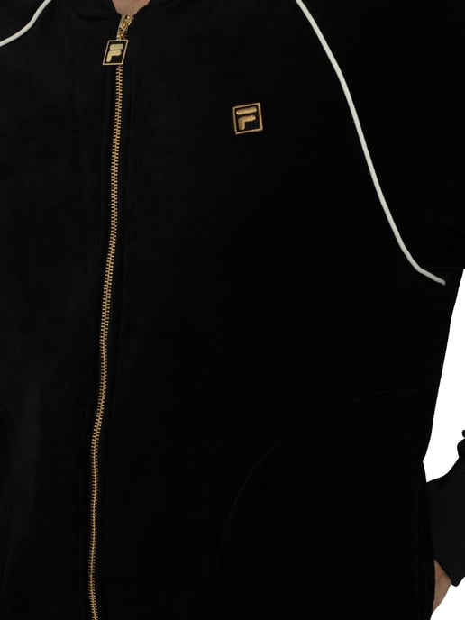 Fila Fell-Veloursjacke, Schwarz - Image 4