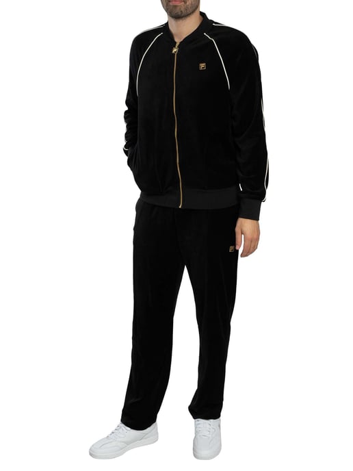Fila Fell-Veloursjacke, Schwarz - Image 5