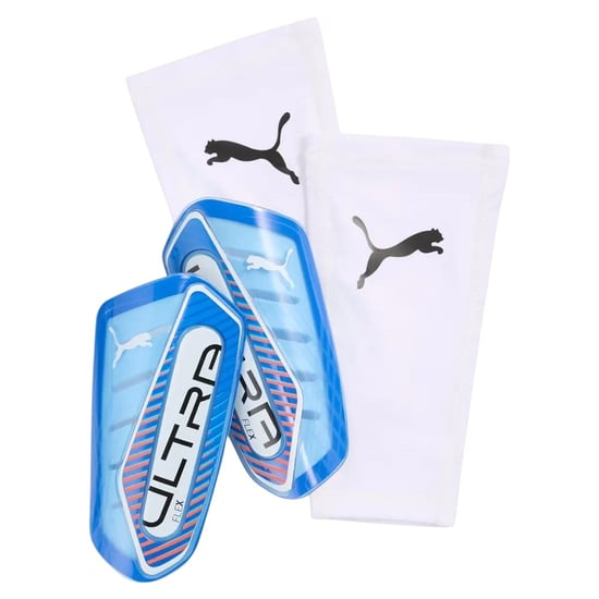 Puma - "Ultra Flex" Schienbeinschutz für Herren/Damen Unisex, Fußball (Blau/Weiß) - Image 1