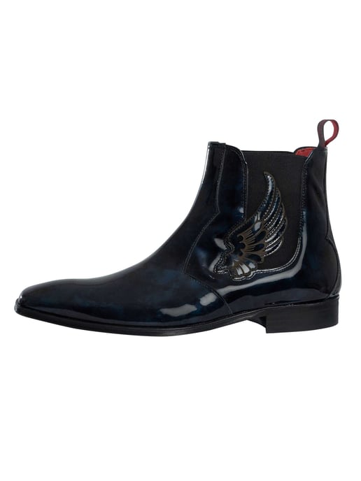 Jeffery West Chelsea Boots „Wings“ Aus Leder, Blau - Image 2