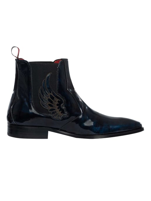 Jeffery West Chelsea Boots „Wings“ Aus Leder, Blau - Image 3