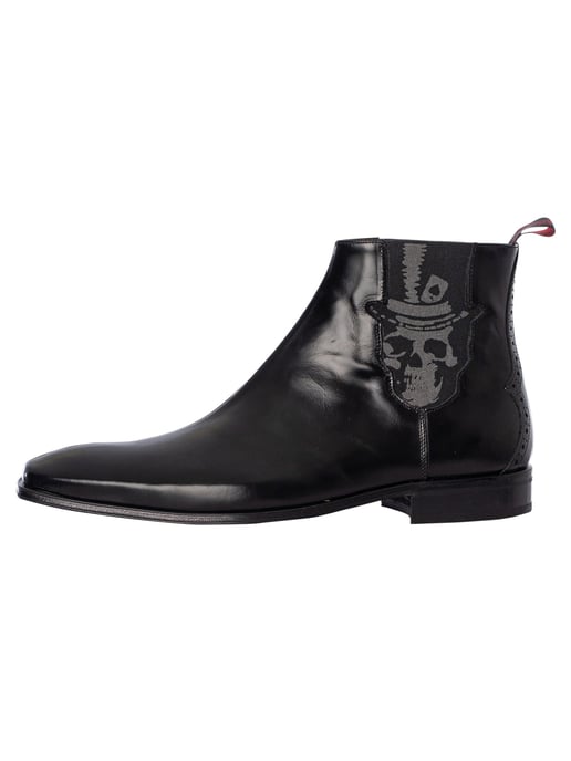 Jeffery West Totenkopf-Chelsea-Stiefel Aus Poliertem Leder, Schwarz - Image 2