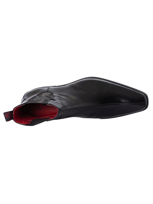 Jeffery West Totenkopf-Chelsea-Stiefel Aus Poliertem Leder, Schwarz - Image 6