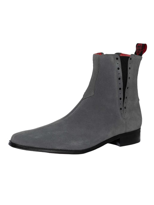 Jeffery West Chelsea-Stiefel Aus Wildleder, Grau - Image 1
