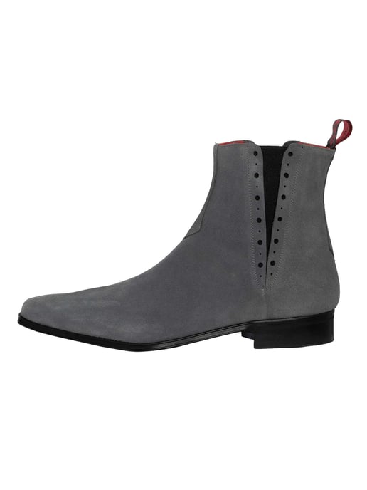 Jeffery West Chelsea-Stiefel Aus Wildleder, Grau - Image 2