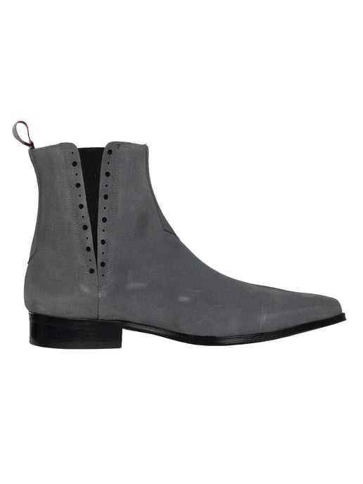Jeffery West Chelsea-Stiefel Aus Wildleder, Grau - Image 3