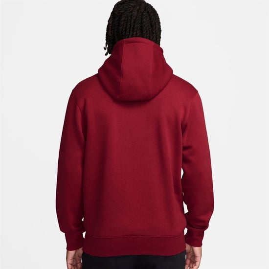 Nike - "Club" Hoodie zum Überziehen für Herren, Fleece (Dunkelrot) - Image 2