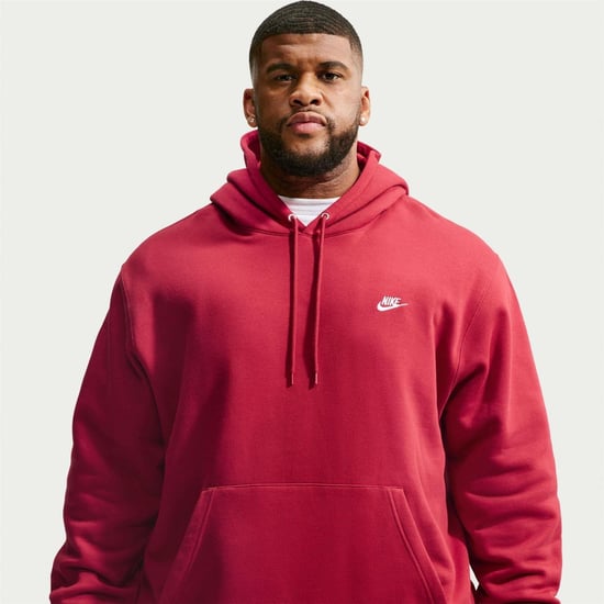 Nike - "Club" Hoodie zum Überziehen für Herren, Fleece (Dunkelrot) - Image 4