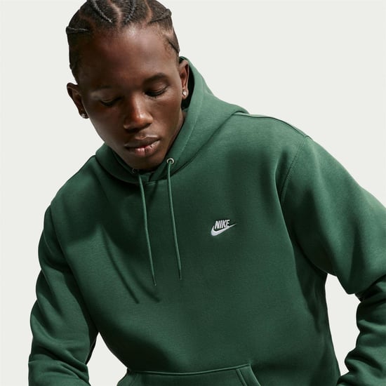 Nike - "Club" Hoodie zum Überziehen für Herren, Fleece (Tannengrün) - Image 4