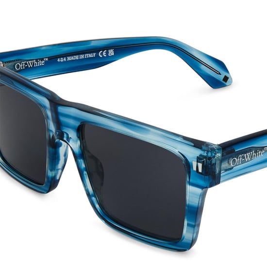 Off White - "Lawton" Quadratischer Rahmen-Sonnenbrille für Herren/Damen Unisex (Blau/Dunkelgrau) - Image 3