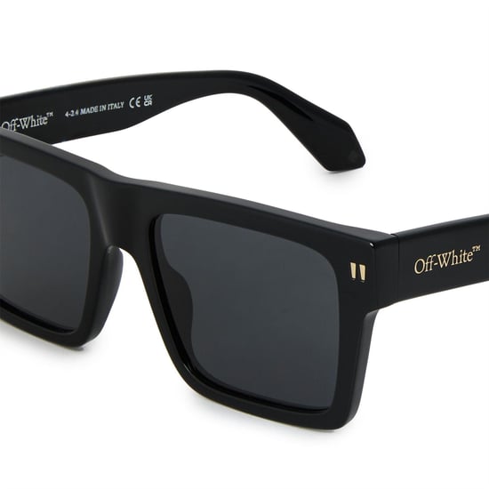 Off White - "Lawton" Quadratischer Rahmen-Sonnenbrille für Herren/Damen Unisex (Schwarz/Dunkelgrau) - Image 3