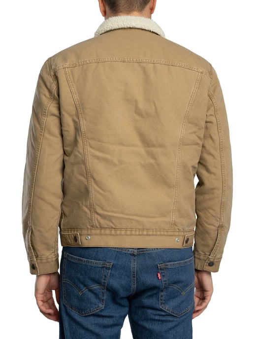 Levi's Typ 3 Sherpa Trucker Jacke, Braun - Image 4