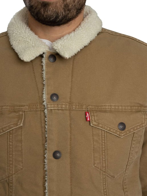 Levi's Typ 3 Sherpa Trucker Jacke, Braun - Image 6