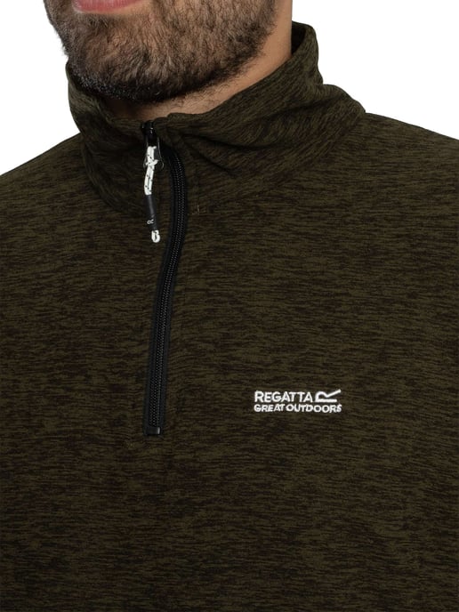 Regatta Thompson Meliertes Fleece Mit Halbem Reißverschluss, Grün - Image 4