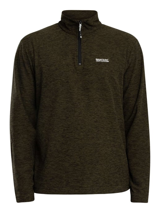 Regatta Thompson Meliertes Fleece Mit Halbem Reißverschluss, Grün - Image 5