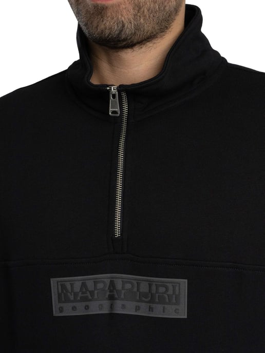 Napapijri Fleecejacke Mit Box-Logo-Reißverschluss, Schwarz - Image 4