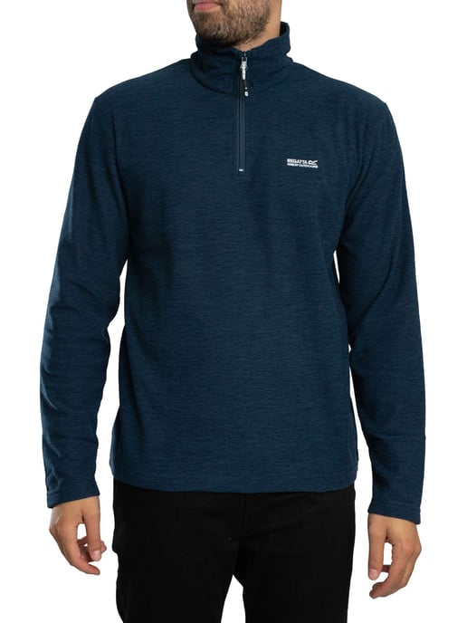 Regatta Thompson Meliertes Fleece Mit Halbem Reißverschluss, Blau - Image 1