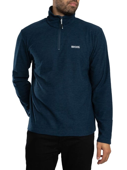Regatta Thompson Meliertes Fleece Mit Halbem Reißverschluss, Blau - Image 2