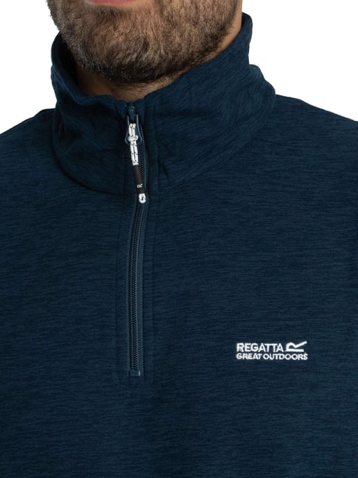Regatta Thompson Meliertes Fleece Mit Halbem Reißverschluss, Blau - Image 4