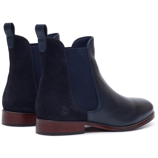 Hush Puppies Colette Leder Damen Marineblau Weite Chelsea-Stiefel - Image 2