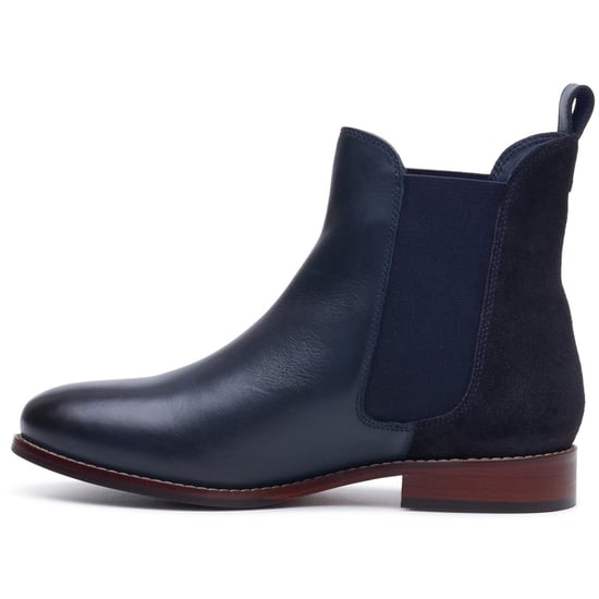 Hush Puppies Colette Leder Damen Marineblau Weite Chelsea-Stiefel - Image 6