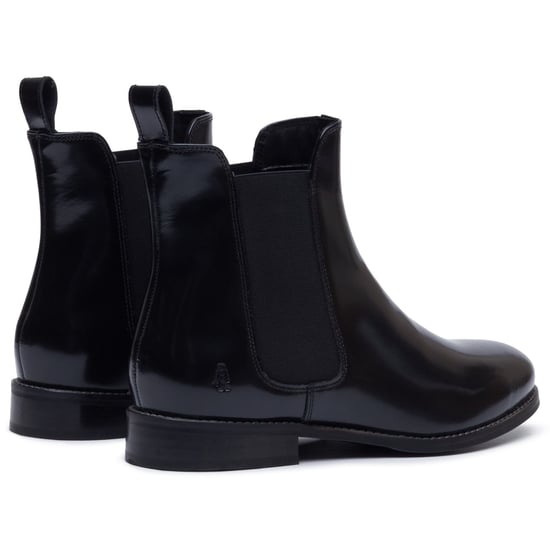 Hush Puppies Colette Leder Damen Schwarze Weite Flache Chelsea Boots - Image 2
