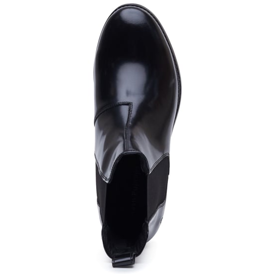 Hush Puppies Colette Leder Damen Schwarze Weite Flache Chelsea Boots - Image 5