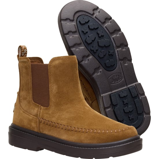 HEYDUDE Sienna Leder Damen Cognac Flache Chelsea Stiefel - Image 4