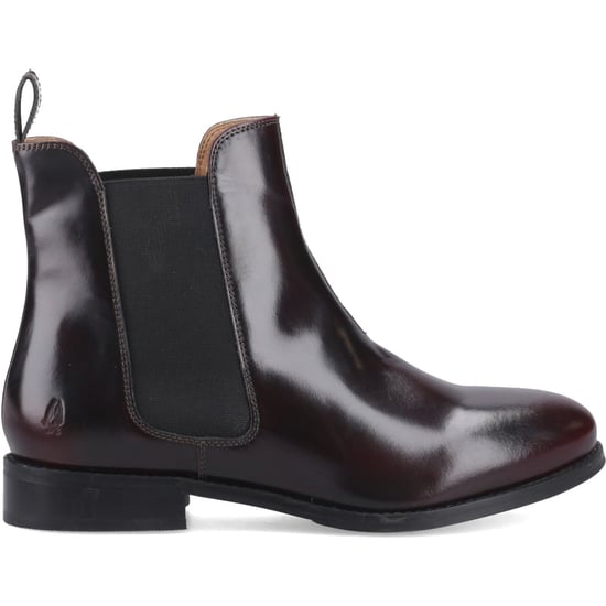 Hush Puppies Colette Leder Damen Bordeaux Weite Passform Flache Chelsea-Stiefel - Image 5