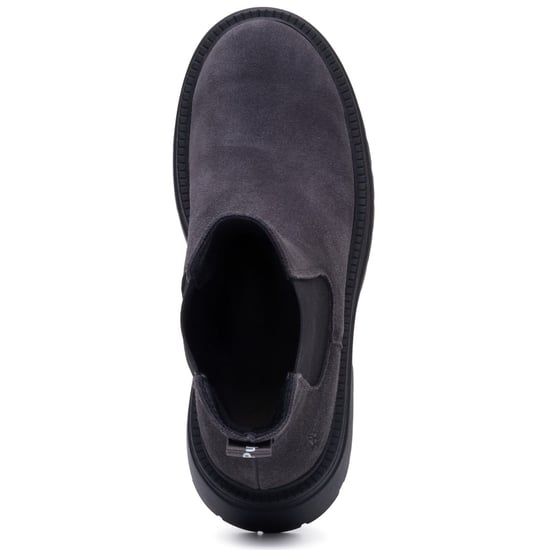 Hush Puppies Rose Chelsea Leder Damen Stiefel mit Absatz in Anthrazit - Image 5
