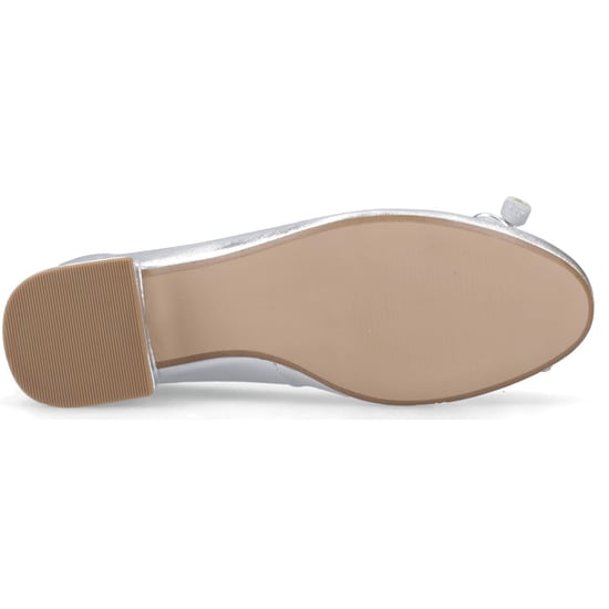 Hush Puppies Silvia Niedrig-Absatz Sandale Leder Damen Silber Sandalen - Image 3